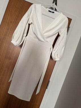 Midi White Dress